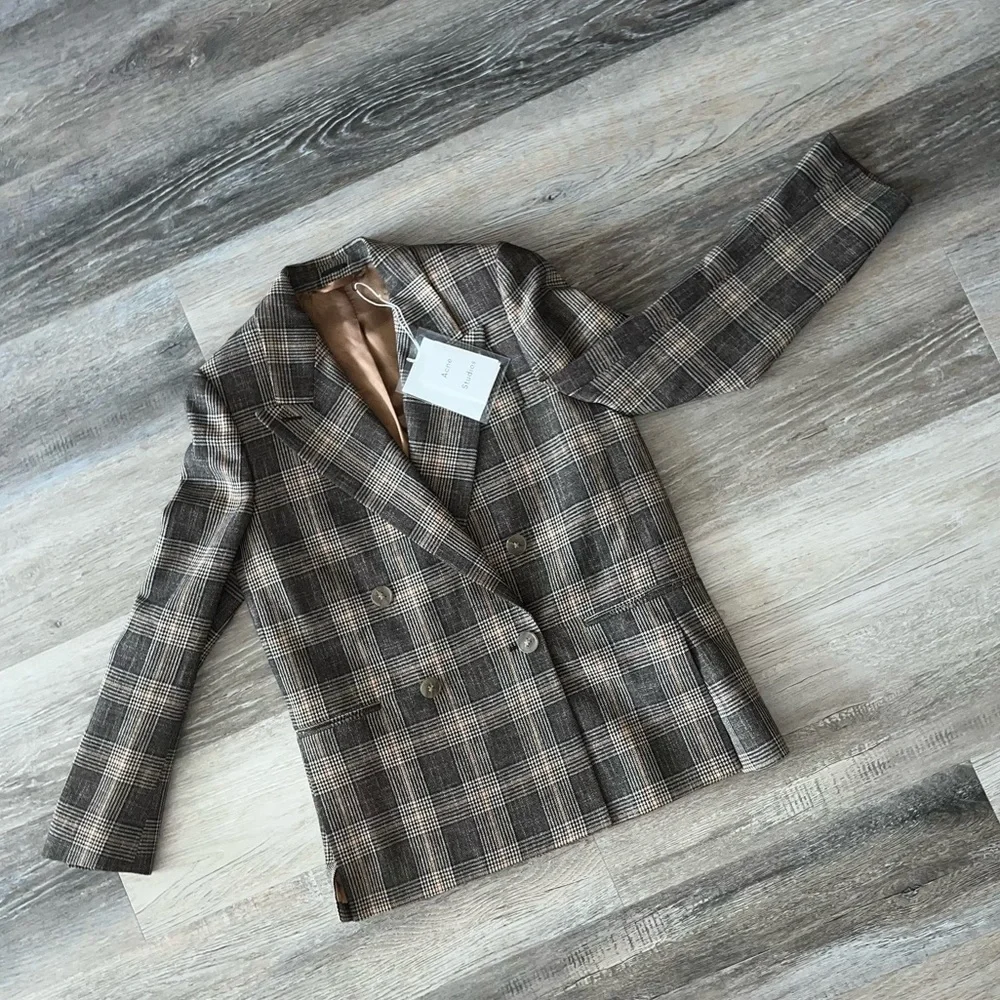 NWT Acne Studios herringbone oversize blazer - Picture 9 of 16